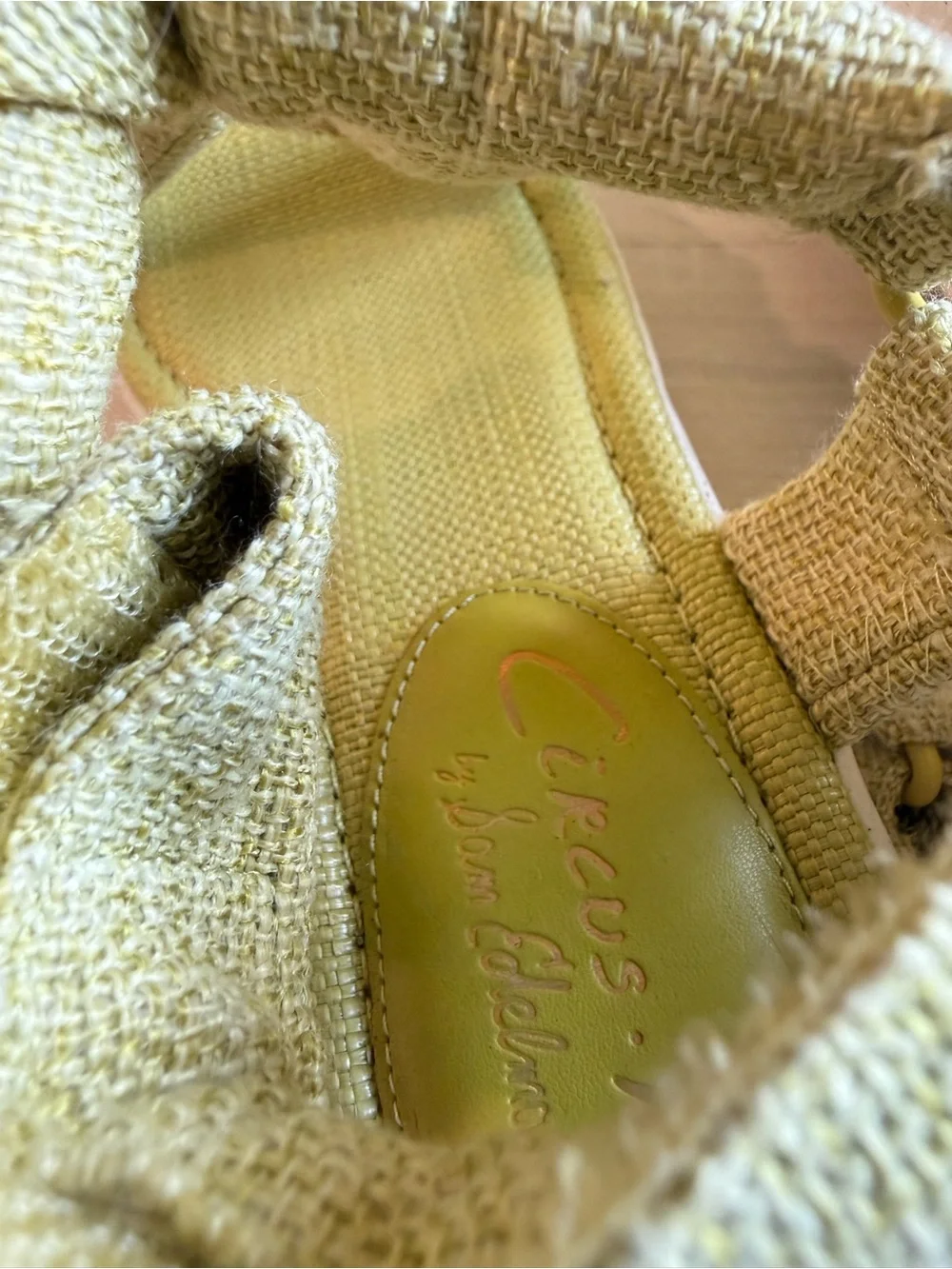 Circus NY by Sam Edelman Platform Sport Sandals Lime Green Wedge Hook & Loop 8.5